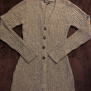 Grey Sweater Short Jumpsuit